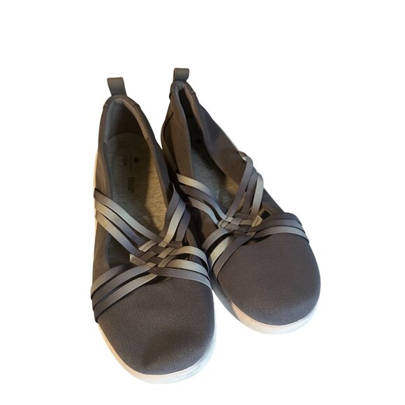 Clarks Cloud Steppers gray slip on comfort shoes size 8.5 M - Picture 4 of 6